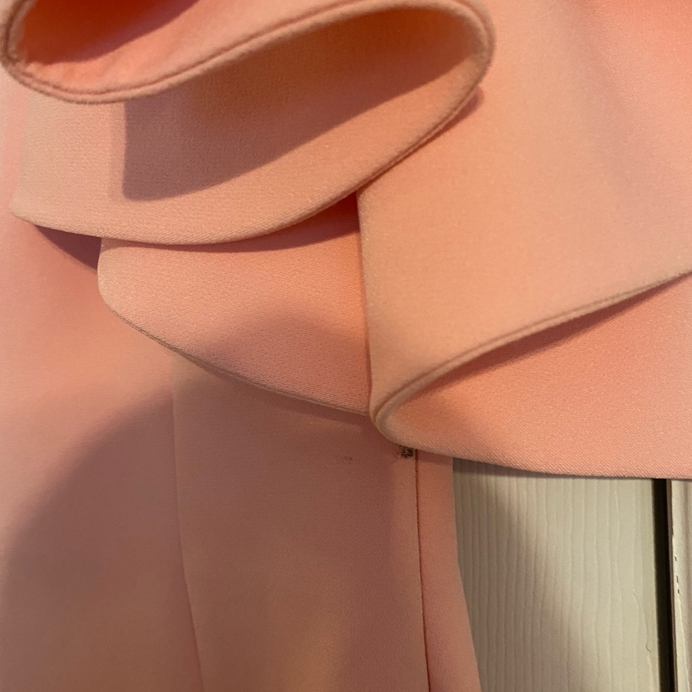 SAFIYAA Eve Stretch Crepe Draped Sleeve Column Dress 10 - Picture 15 of 16